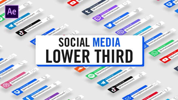 Modern Social Media Lower Thirds
