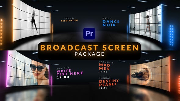 Broadcast Screen Package for Premiere Pro