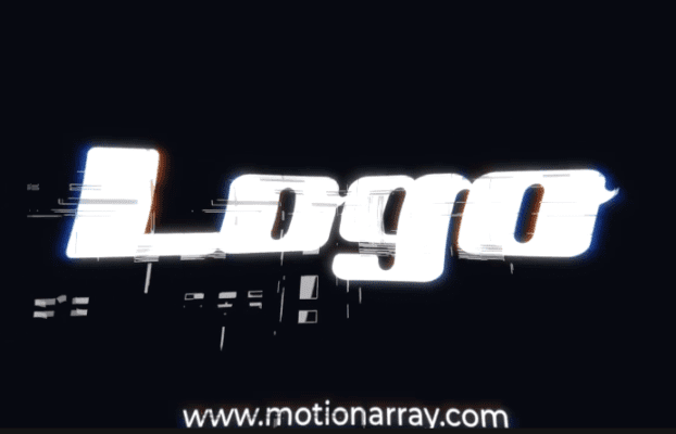 Glitch Logo Reveal