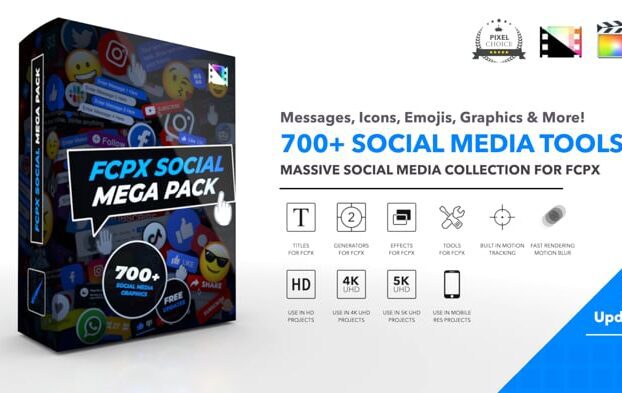 FCPX Social Mega Pack 2 – Pixel Film Studios