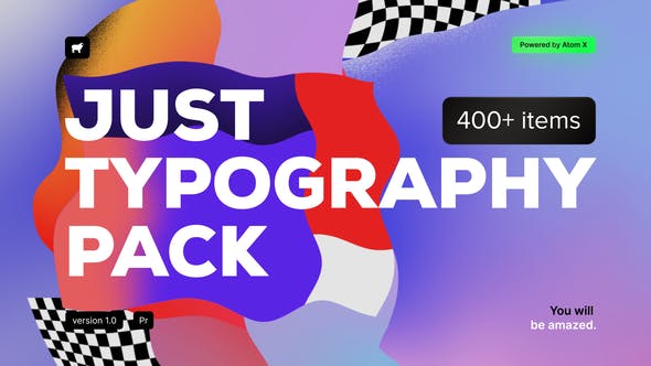 Just Typography Pack for Premiere Pro