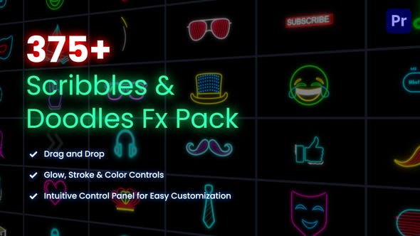 Scribbles & Doodles FX Pack for Premiere Pro