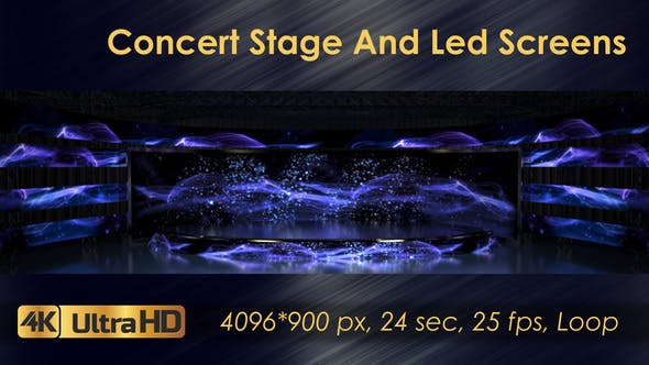 Concert Stage And Led Screens