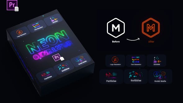 Neon Generator Toolkit | MOGRTs