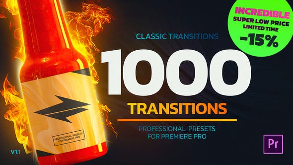 1000 Premiere Pro Transitions