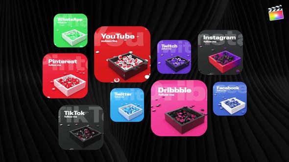 Social Icons Pack For Final Cut Pro
