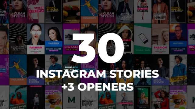 30 Instagram Stories Pack FCPX