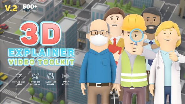 3D Characters Explainer Toolkit