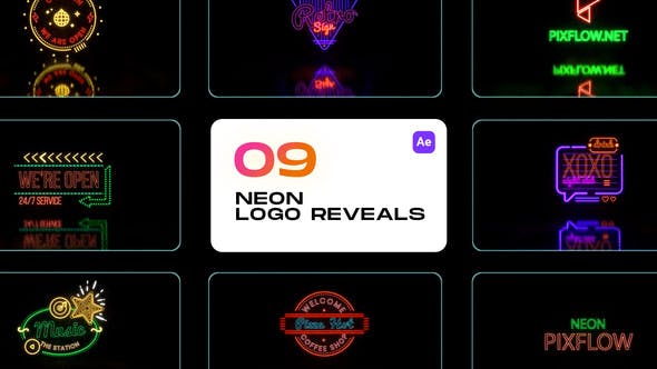 Neon Logo Reveals