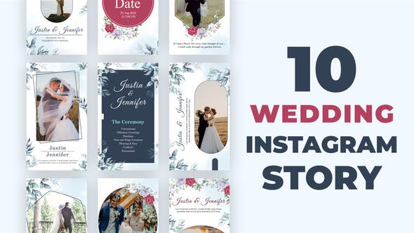 Wedding Instagram Story Pack Wedding Invitation
