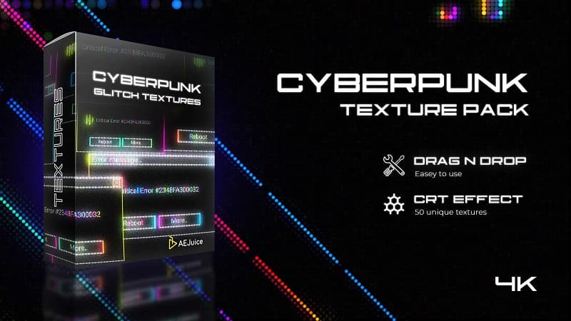 Aejuice – Cyberpunk Glitch Texture Pack