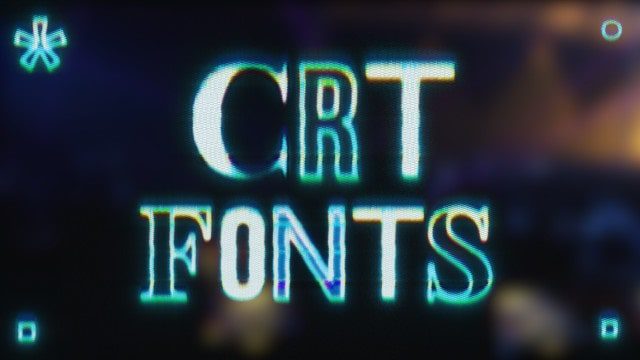 CRT Font Overlays Pack