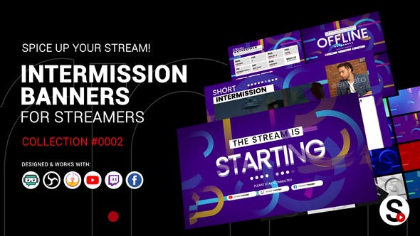 Stream Intermission Banners. Collection #0002