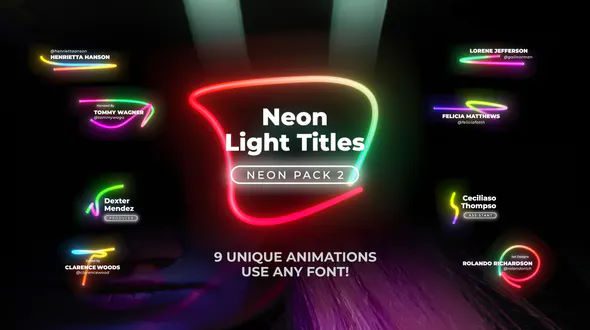 Neon Light Titles 2 – Apple Motion