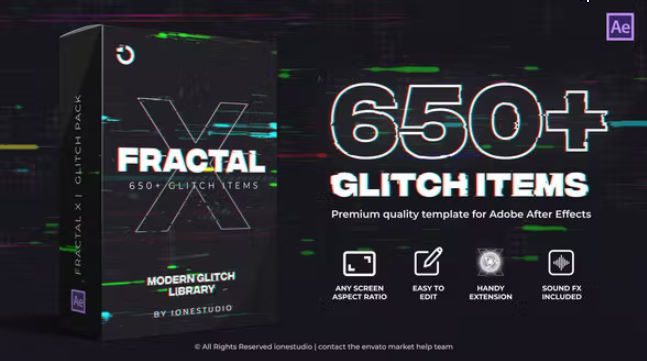 FRACTAL X | 650+ Glitch Pack