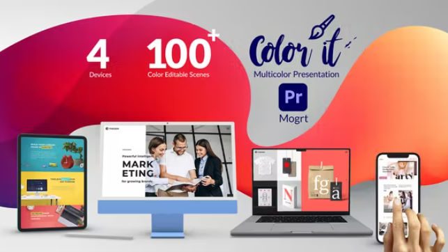 Color it – Multicolor Web and App Promo for Premiere Pro