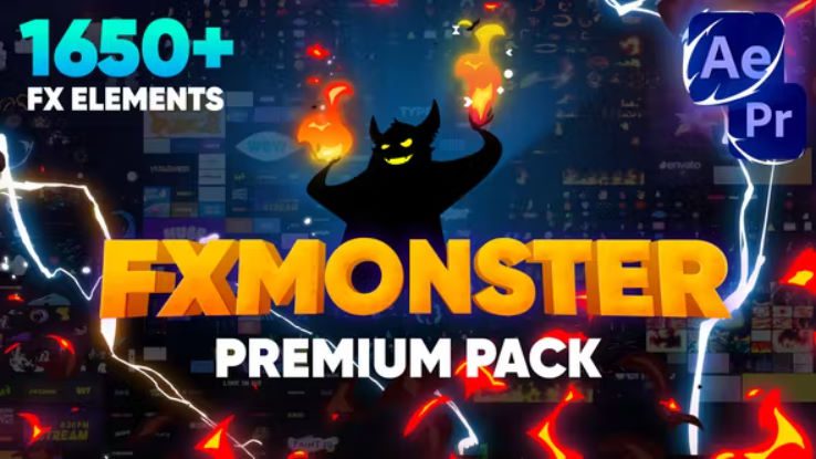 FX MONSTER – Premium Pack [1650+ 2D FX Elements]