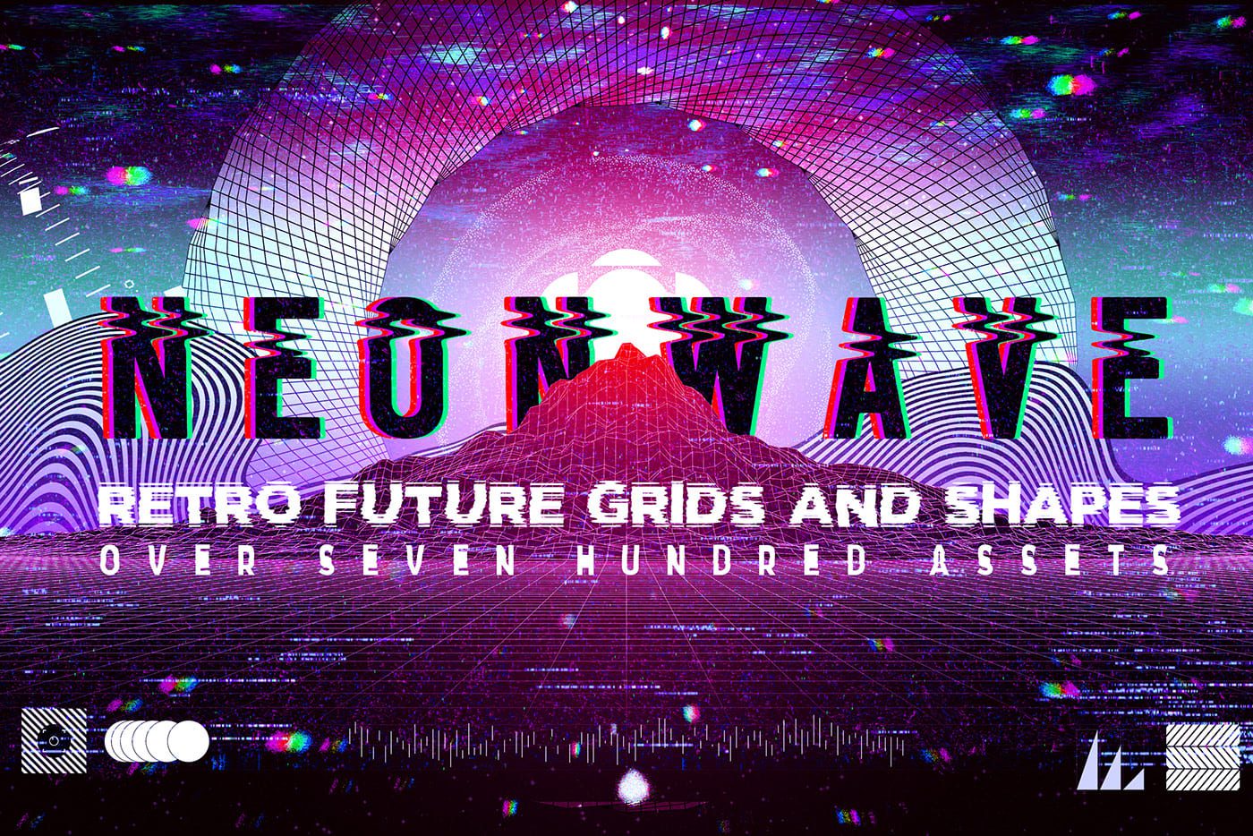Houson Hanna – NEONWAVE: Retro Future Grids and Shapes