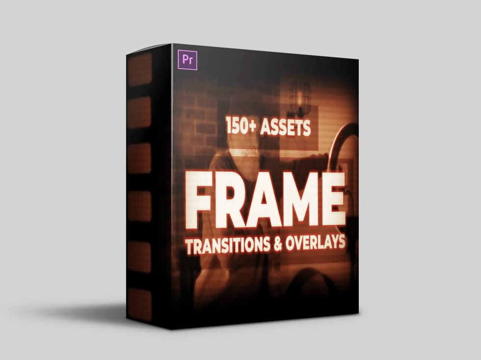 150+ Adobe Premiere Pro Assets: FRAME – Transitions & Overlays