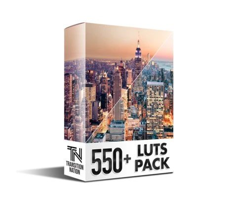 Transition Nation 550+ LUTs – Cinematic Pack
