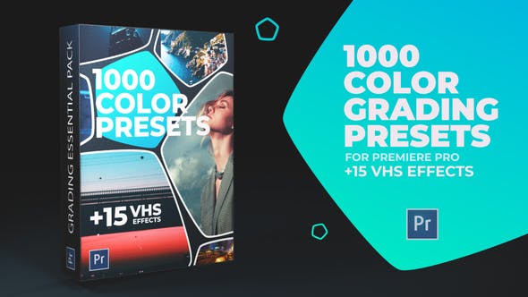 1000 Cinematic Color Presets, 15 VHS Video Effects, Old Film Looks