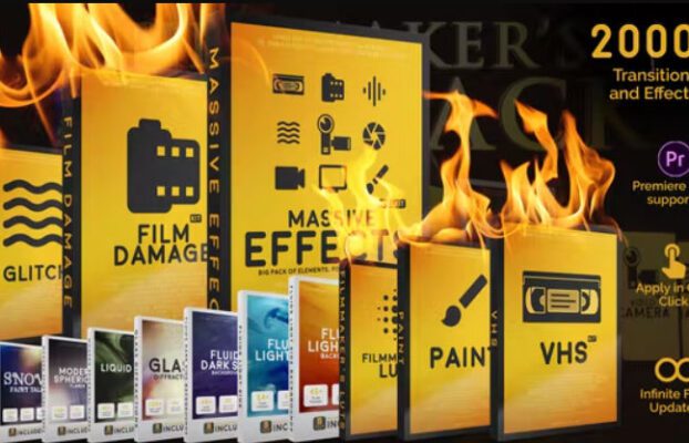 Massive Effects Toolkit Big Pack of Presets Transitions and Footages