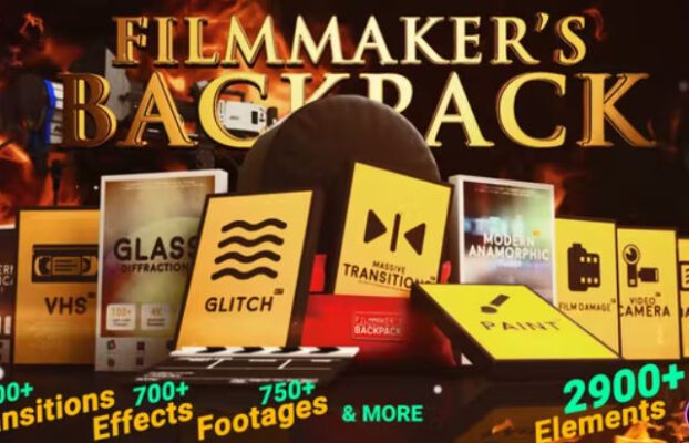 Filmmaker’s Backpack | Big Pack of Transitions Effects Footages and Presets for Premiere Pro