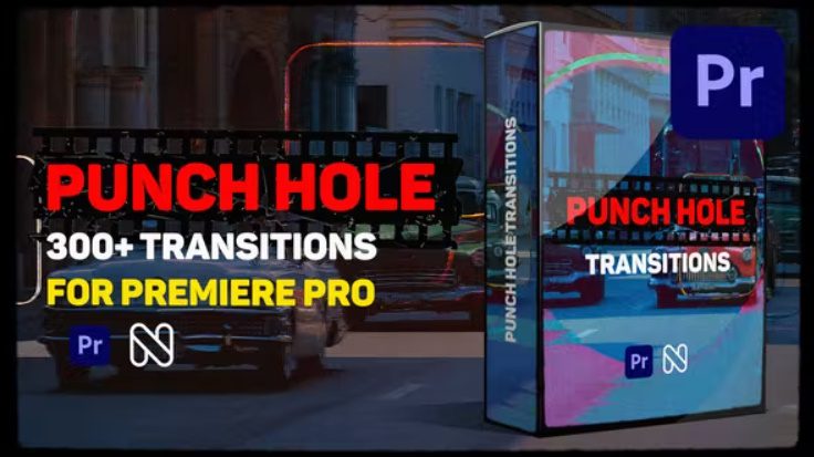 Punch Hole Transitions for Premiere Pro