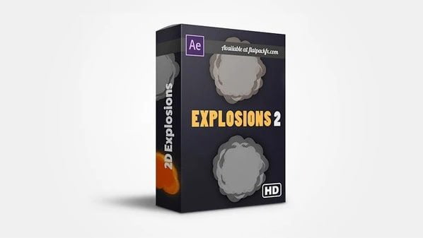 Flat Pack FX – 2D Explosion Pack – After Effects