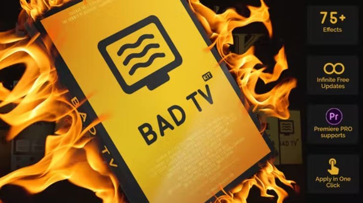 Bad Tv Kit | Big Pack of Tv Damage Presets for After Effects