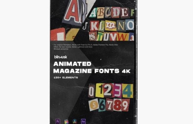 Blindusk – ANIMATED MAGAZINE FONTS