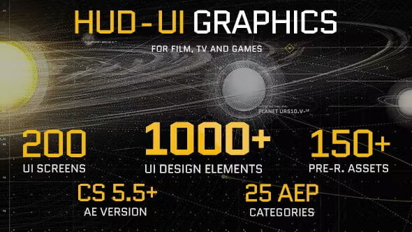 HUD – UI Graphics for FILM, TV and GAMES
