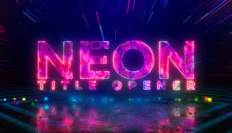 Neon Title Opener