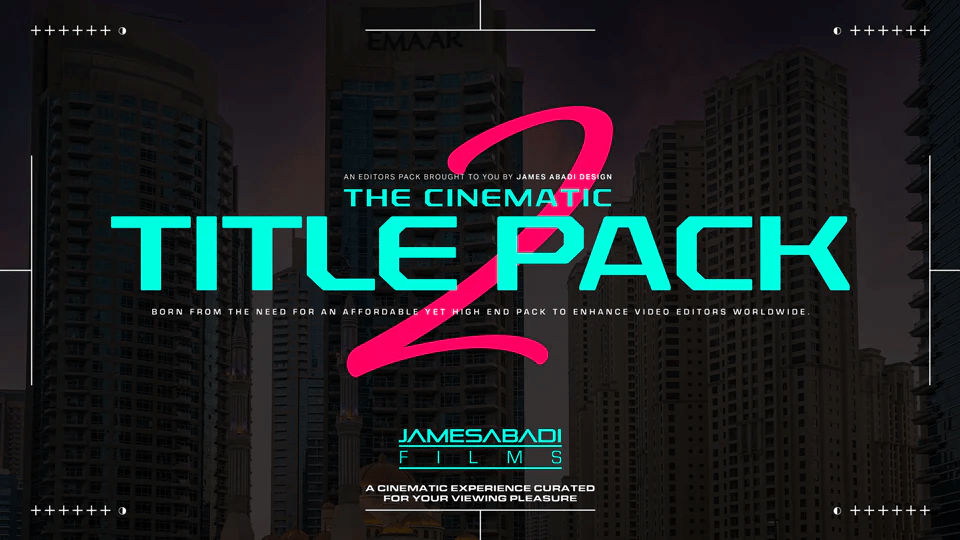 James Abadi Design – The Cinematic Title Pack V2