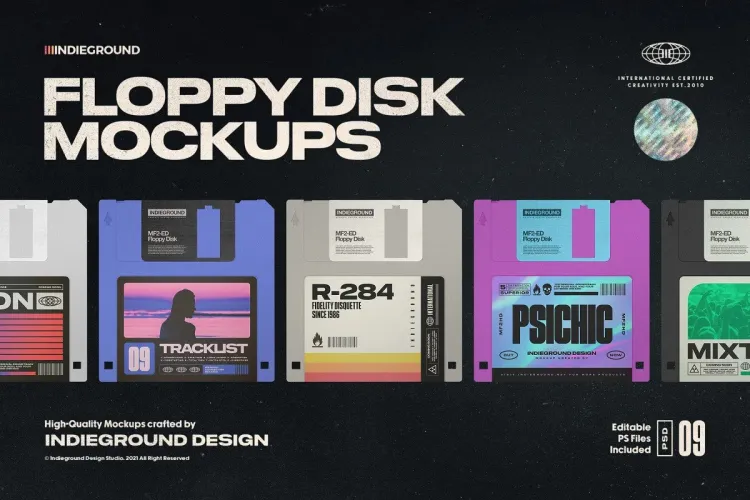 Creative Market – Floppy Disk Mockups
