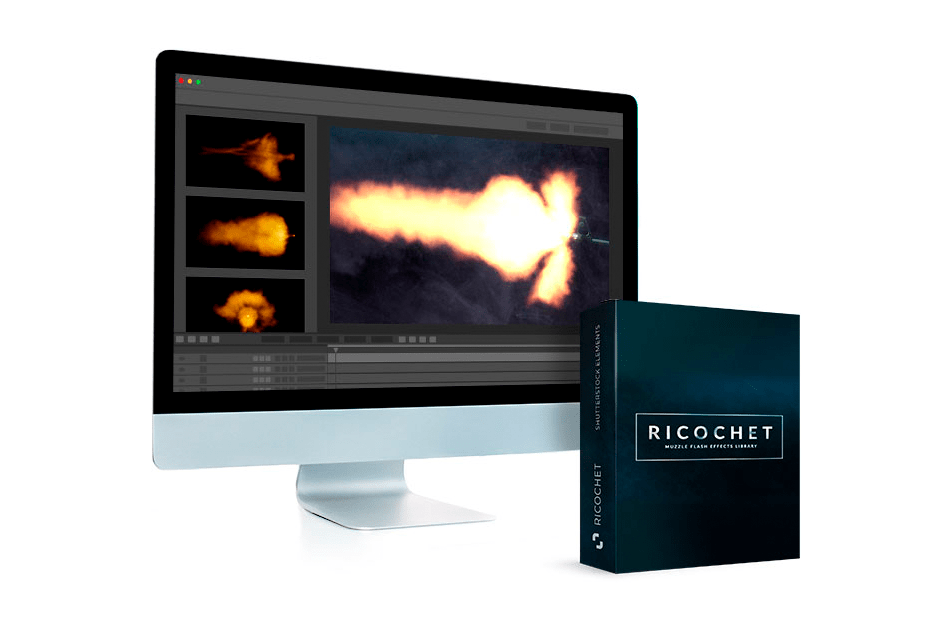 RocketStock – RICOCHET: 450+ Muzzle Flash & Gun Smoke Effects