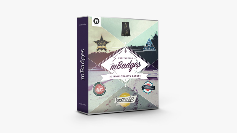 MotionVFX – mBadges: 30 Animated Badges for Final Cut Pro