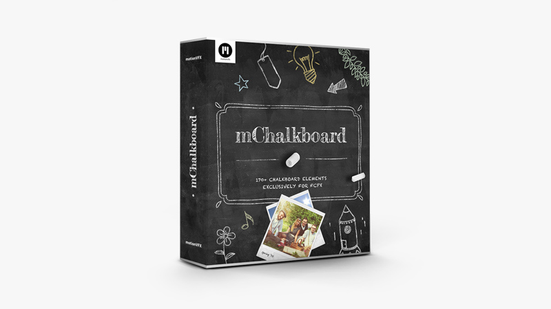 MotionVFX – mChalkboard: 170+ Chalkboard Elements Built Exclusively For FCPX
