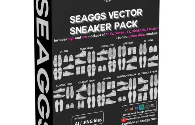 Seaggs – Sneaker Mockup Pack
