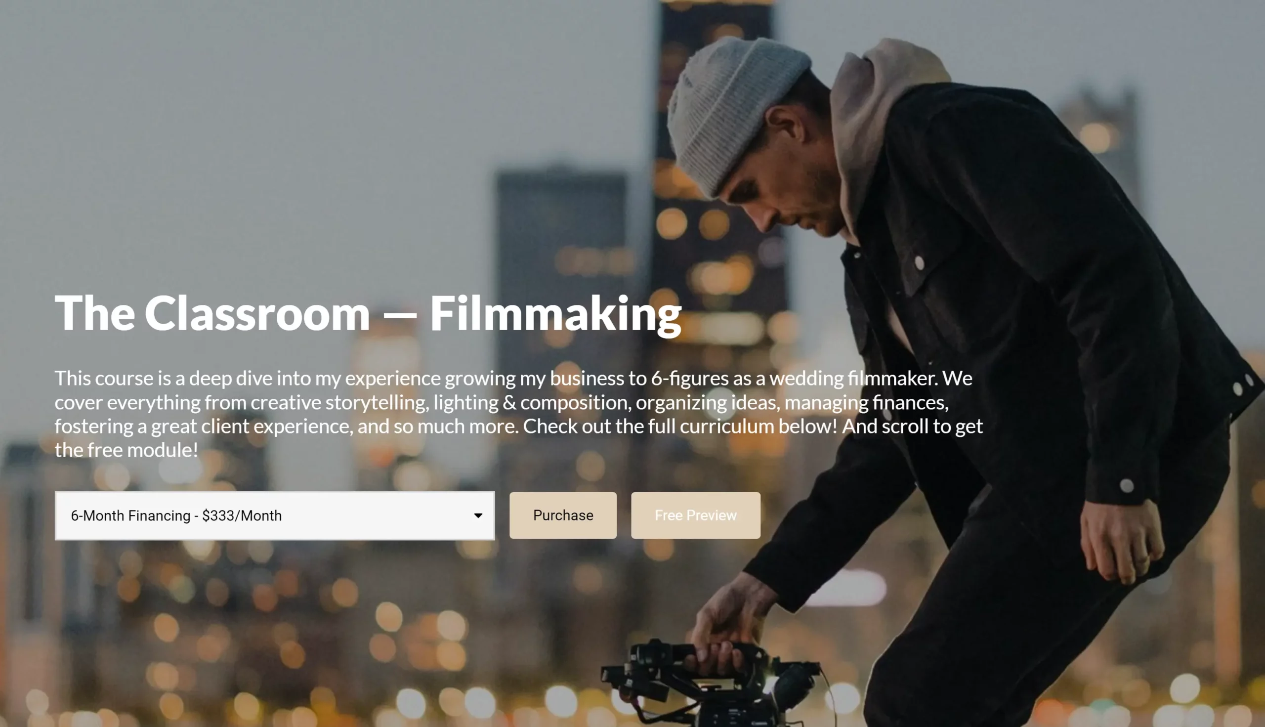 Eric Floberg – The Classroom Wedding Filmmaking