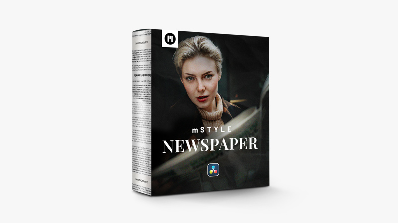 MotionVFX – mStyle Newspaper DVR