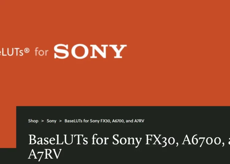 Gamut – BaseLUTs for Sony FX30, A6700, and A7RV