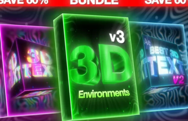 ShootaTime – ULTIMATE 3D Text Environments V1-V3 BUNDLE