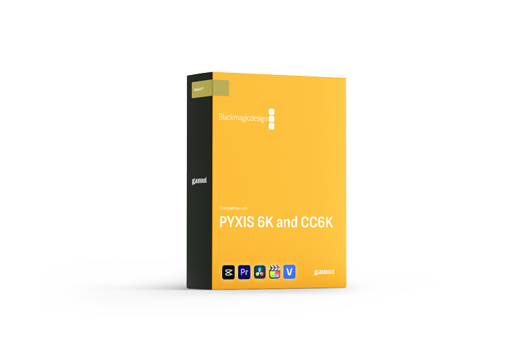 Gamut – BaseLUTs for Blackmagic PYXIS 6K and Cinema Camera 6K