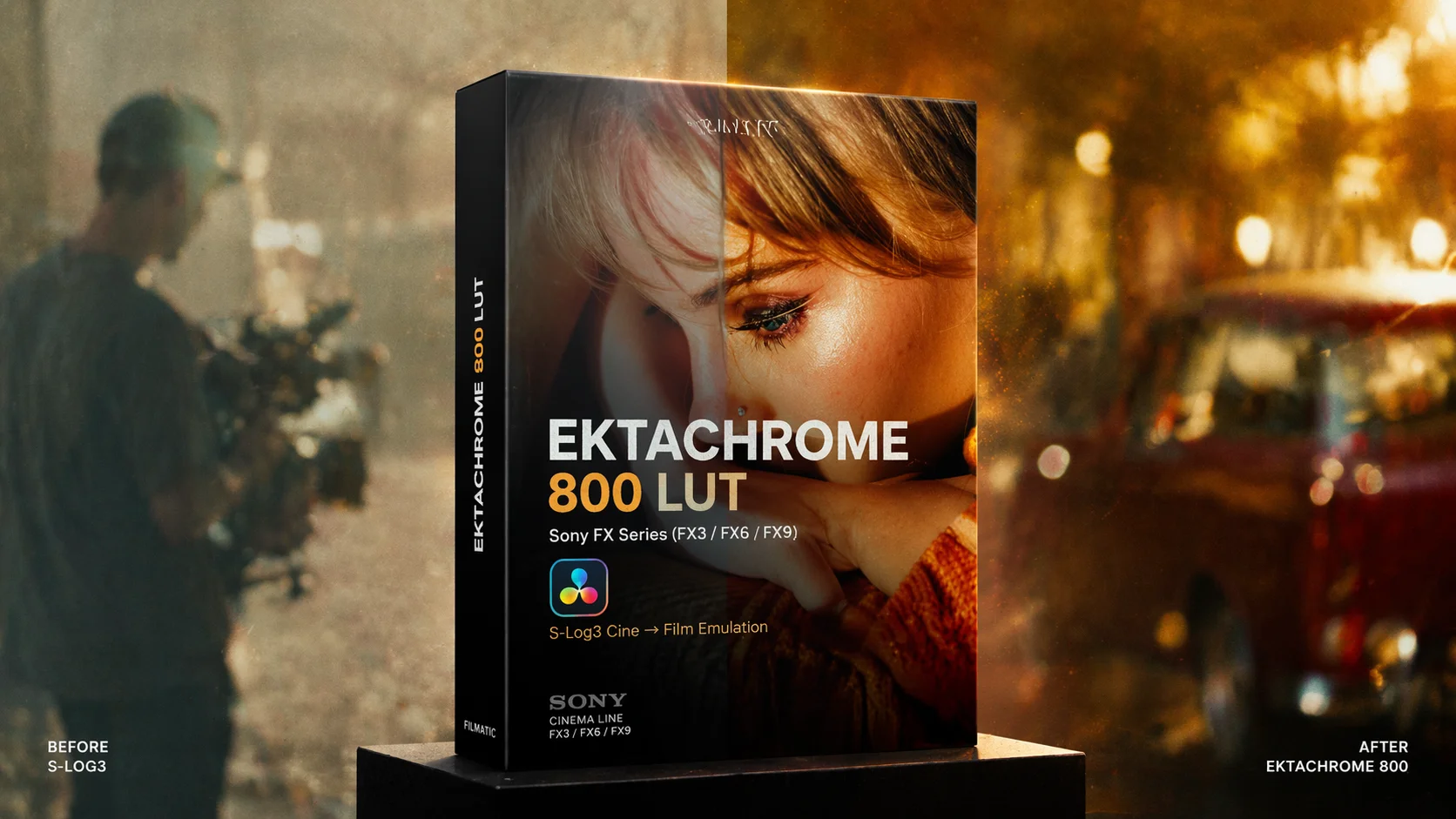 FilmaticAI – Sony FX Series (A7S III/FX3/FX6/FX9) to Kodak Ektachrome 800 Film Emulation LUT