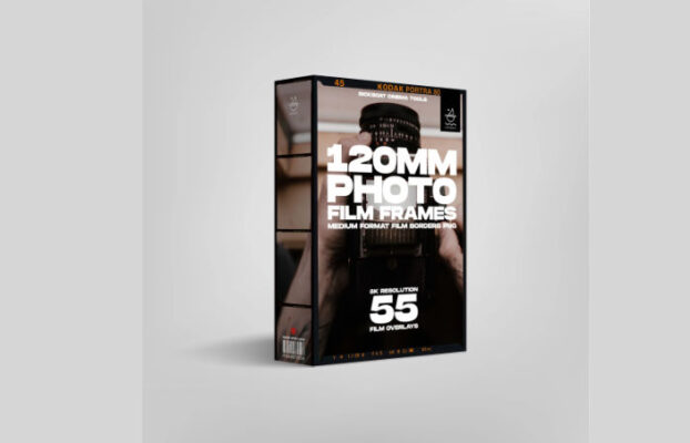 Sickboat – 120mm Photo Film Frames PNG Medium Format Film Borders PNG (8K)