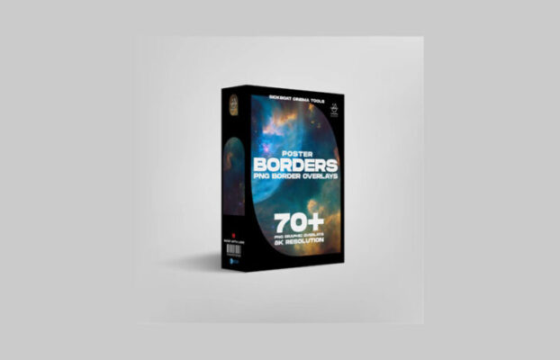 SICKBOAT – POSTER BORDERS: PNG Border Overlays (8K)