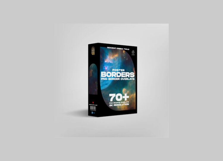 SICKBOAT – POSTER BORDERS: PNG Border Overlays (8K)