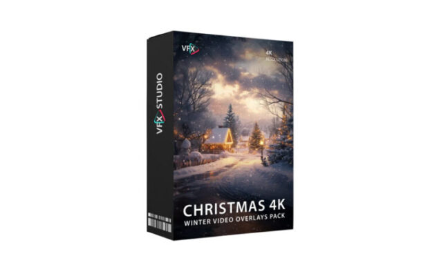 VFX Studio – Christmas 4k Winter Video Overlays Pack