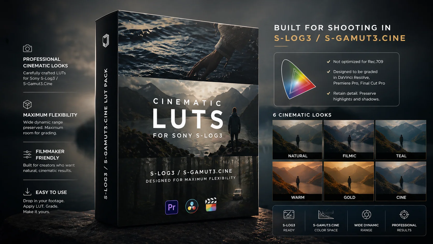 Jacob Nordin – S-Log3 LUTs Pack